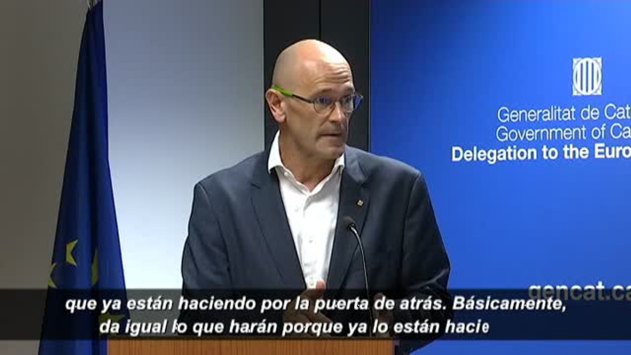 Romeva acusa al Gobierno de estar aplicando el 155 "por la puerta de atrás" y dice que no darán "un paso atrás"
