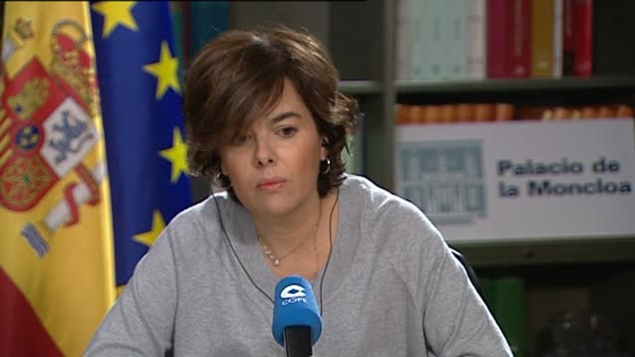 Sáenz de Santamaría: "Esa declaración de independencia no tendrá ningún efecto y el Gobierno tomará todas las medidas necesarias"