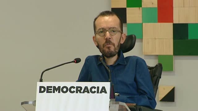 Echenique 'en shock' tras la aplicación del 155 en Cataluña