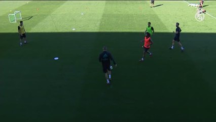 Marcelo completó el entrenamiento con el grupo