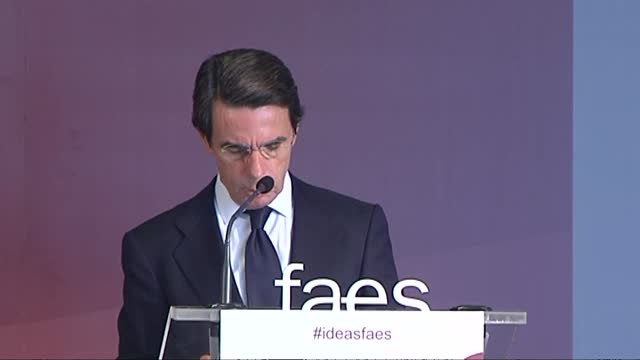 Aznar: Los secesionistas han interpretado los silencios como síntomas de debilidad y no como muestras de prudencia