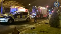 Un conductor, borracho y sin carné, se estrella contra un coche de policía en Sevilla