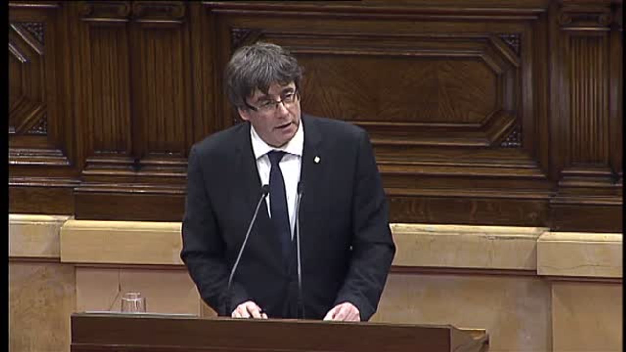 Puigdemont: "La decisión de algunas empresas de irse no tiene efectos reales en nuestra economía"