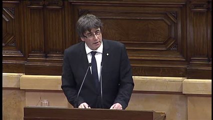 Puigdemont: "La decisión de algunas empresas de irse no tiene efectos reales en nuestra economía"