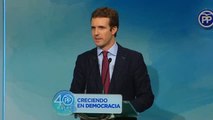 El PP apela a que el mensaje de 