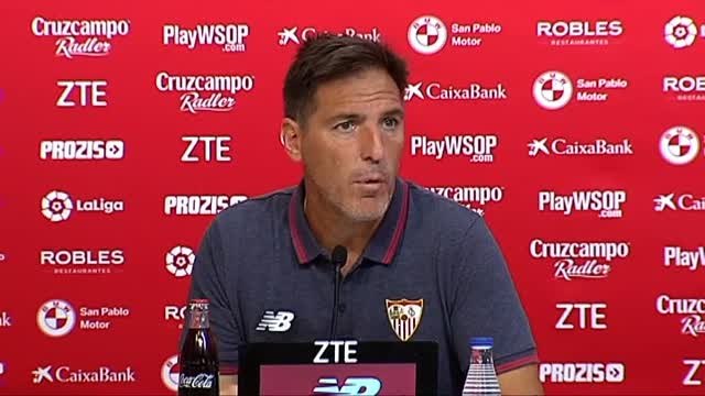 Berizzo: No hay que ser muy listo para saber que en Sevilla a las cuatro hace calor
