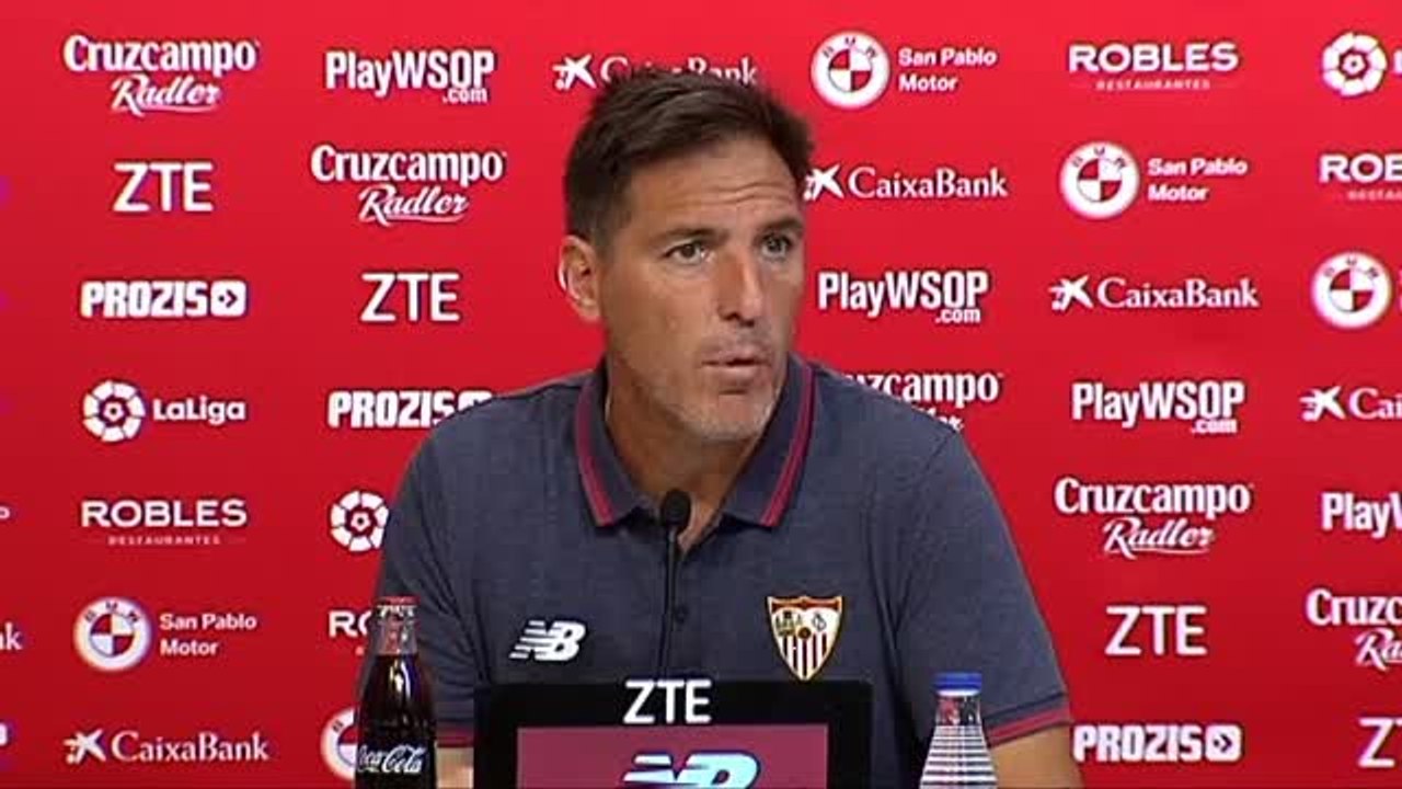Berizzo: "No hay que ser muy listo para saber que en Sevilla a las cuatro hace calor"