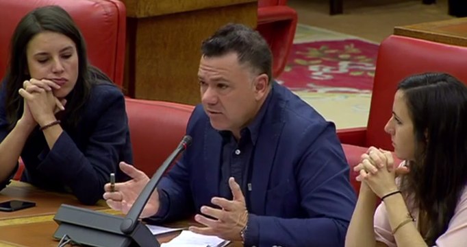 Intervención de Juan Antonio Delgado (Podemos) en la Comisión de Interior del Congreso de los Diputados