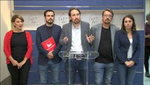 Unidos Podemos pide a Rajoy y Puigdemont que acuerden un mediador