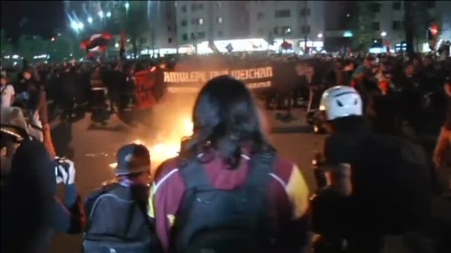 Enfrentamientos con la policía en Chile por el apoyo a 13 presos mapuches en huelga de hambre