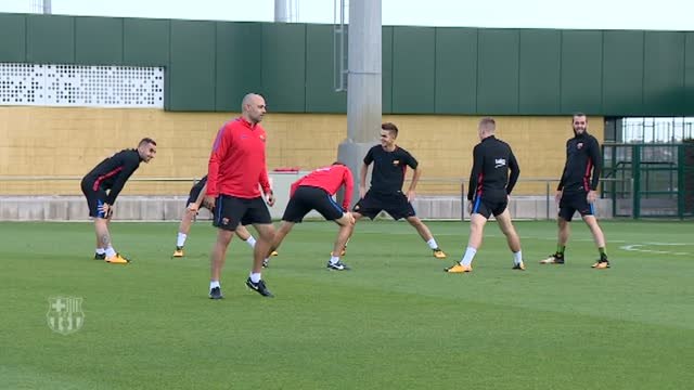 Primer entreno del Barça con la mente en el partido contra el Atleti del próximo sábado
