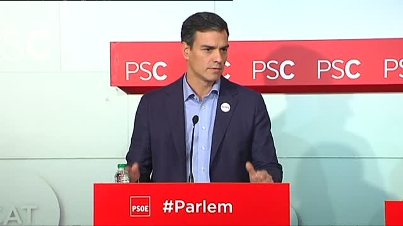 Sánchez: "Igual que tendemos la mano para dialogar también apoyaremos la respuesta del Estado"