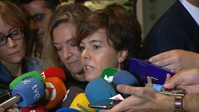 Sáenz de Santamaría: Todo esto no hubiera ocurrido si el señor Puigdemont y los que le acompañan fueran gobernantes democráticos