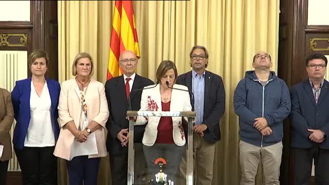 Forcadell: Hoy se han atacado las instituciones y la dignidad de Cataluña