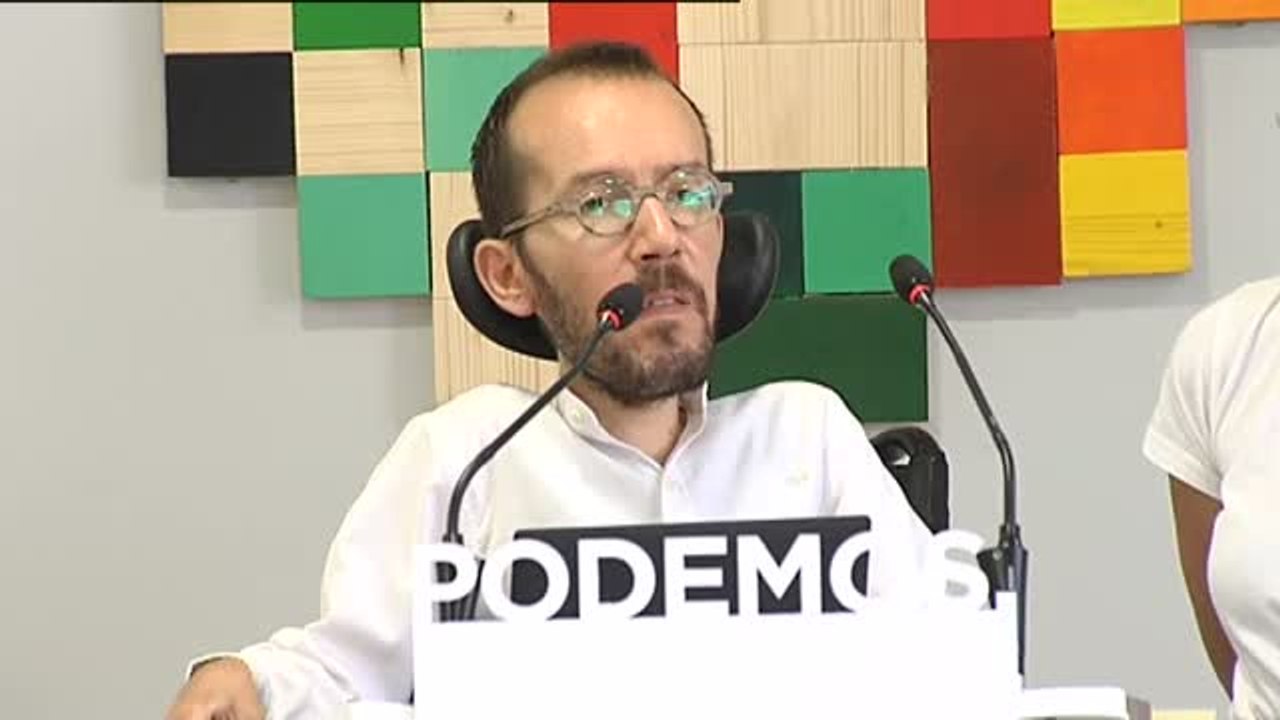 Echenique: "20 minutos después de la llamada de Iglesias a Rajoy la concentración de ultras y violentos se disuelve"