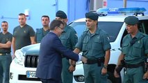Despiden con honores a 29 agentes de la Guardia Civil que parten hacia Catalunya