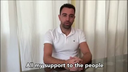 Xavi: "Lo que está sucediendo en Cataluña es una vergüenza"