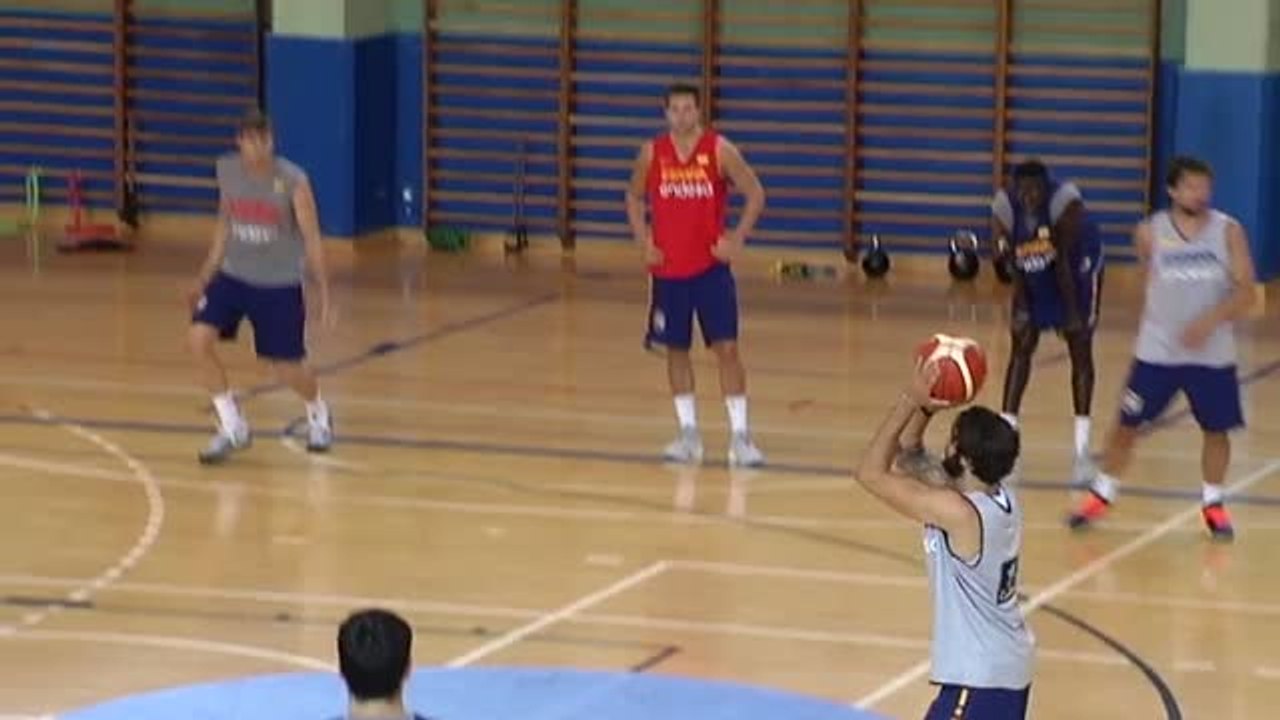 La selección española de baloncesto se prepara para el Eurobasket