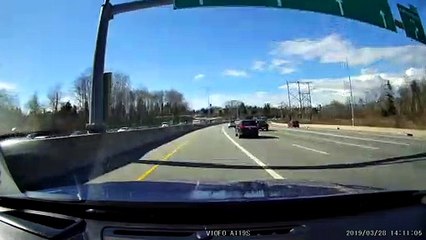 Boxes Go Flying From Moving Truck