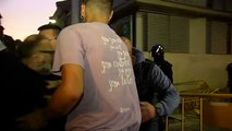 Primeros choques entre los Mossos y manifestantes independentistas en Terrassa
