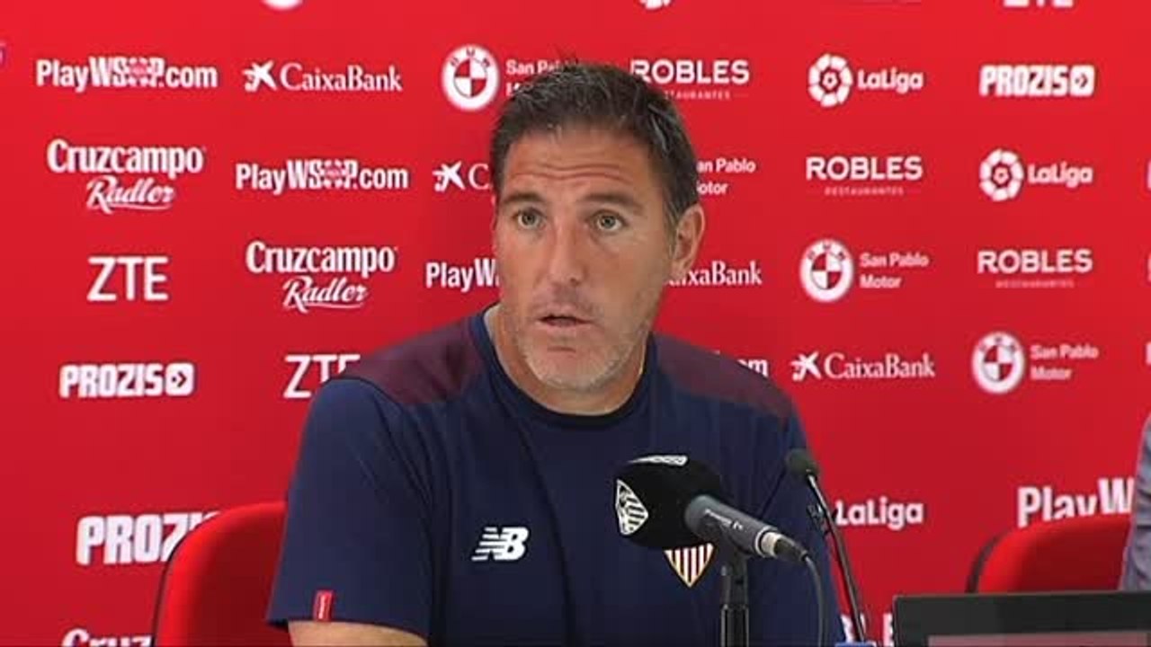 Berizzo lamenta el horario del partido contra el Eibar: "En Sevilla a las 18:30 de la tarde hace muchísimo calor"