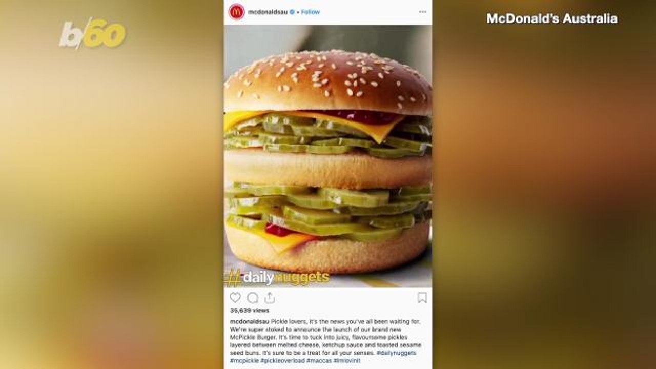 McDonald’s Australia 'McPickle Burger' April Fo...