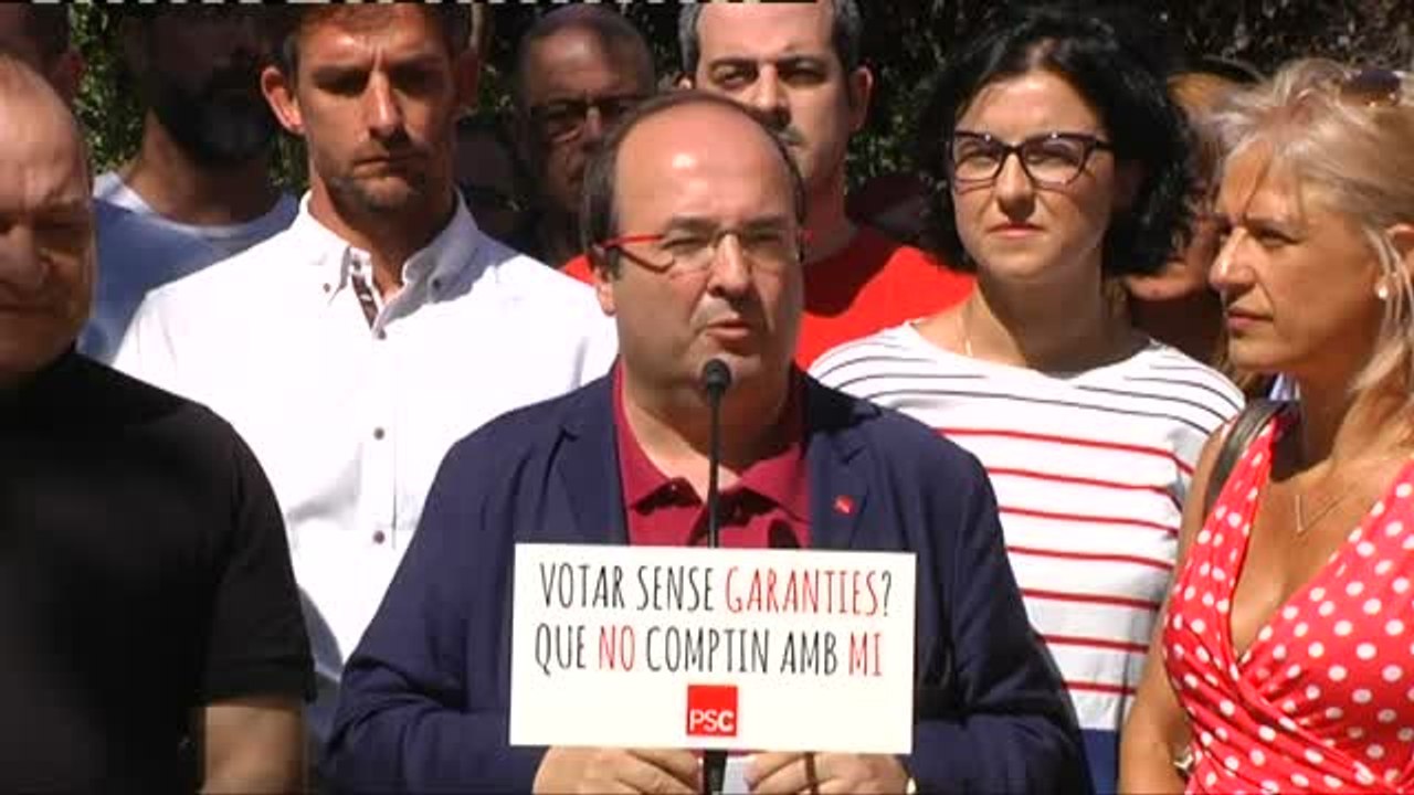 Iceta: "Nadie puede ser obligado a cumplir una ley que ha sido suspendida"