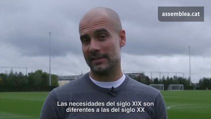 Guardiola: "Esto no va de independencia, va de democracia"