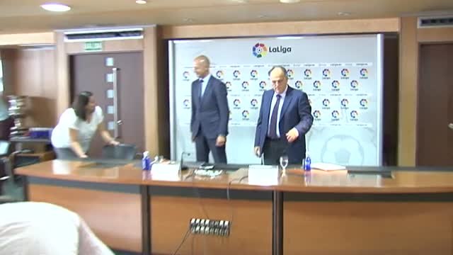 Tebas: Si el proceso catalán avanza, los clubes no podrán jugar en LaLiga
