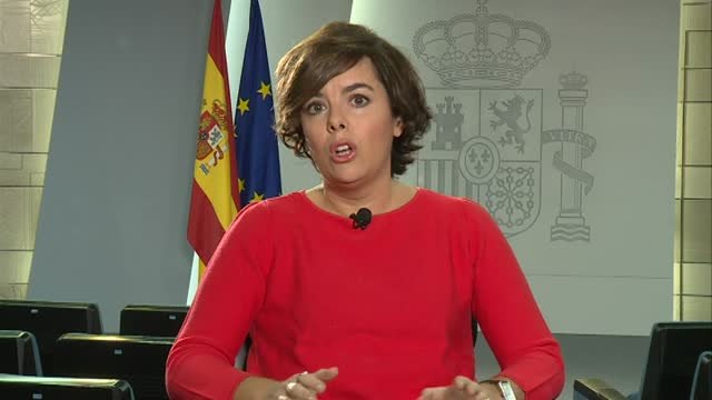 Sáenz de Santamaría sobre Cataluña: Ningún diálogo es posible mientras no den marcha atrás