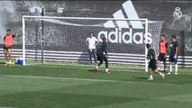 El Real Madrid entrena sin sus estrellas