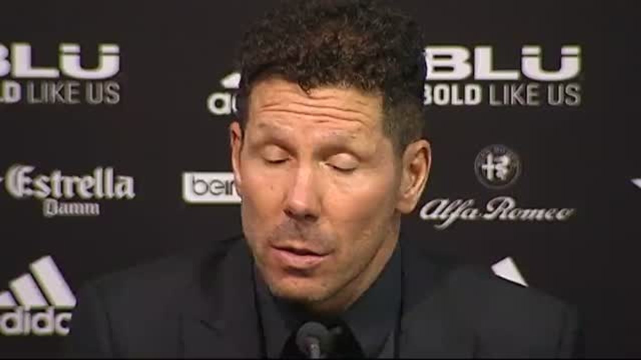 Simeone: "Se jugó bien, pero lo más importante, el gol, no llegó"