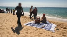 Inmigrantes rescatados y detenidos por la Guardia Civil en una playa gaditana