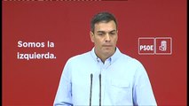 Sánchez propondrá una comisión parlamentaria para desbloquear la crisis territorial catalana