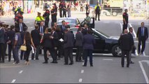 Felipe VI, Rajoy y Puigdemont, unidos en la manifestación de Barcelona