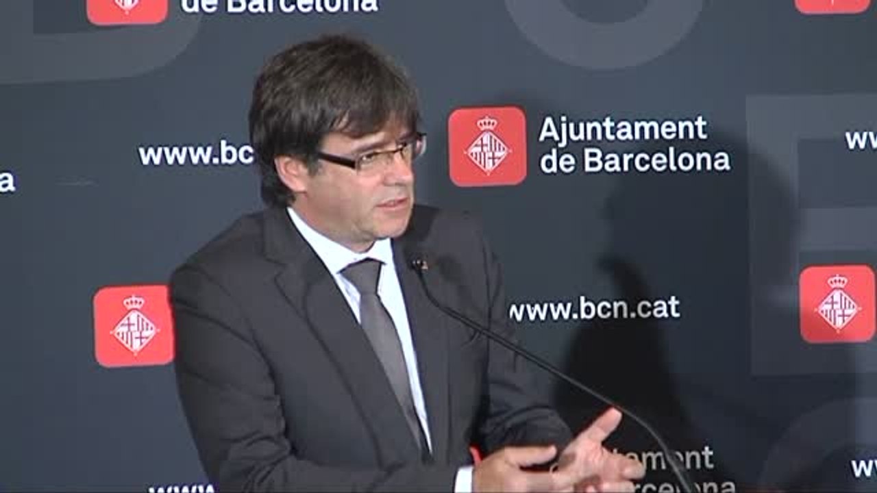 Puigdemont: "Nos querían de rodillas en Las Ramblas y nos hemos levantado muy alto"
