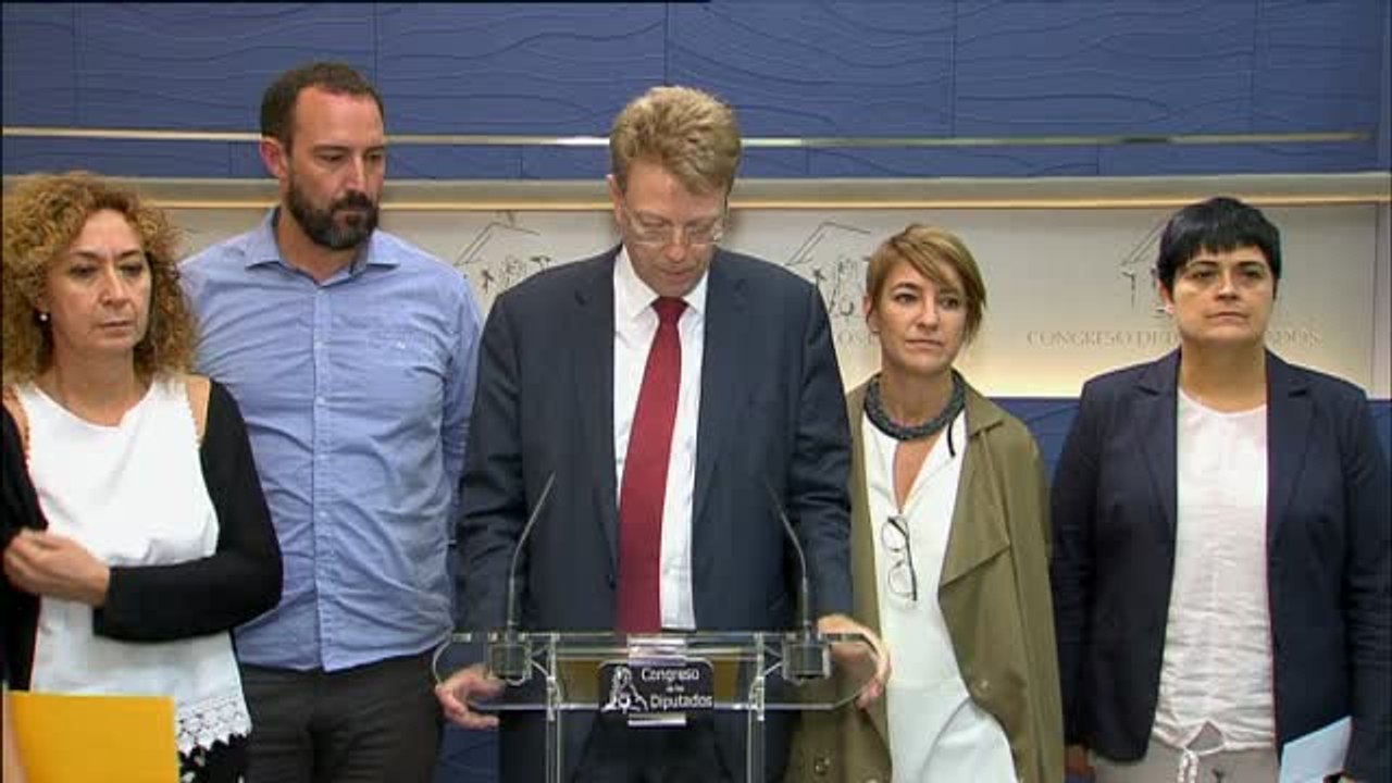 Unidos Podemos, ERC, PDeCAT, EH Bildu y Compmís piden la comparecencia urgente del fiscal general en el Congreso