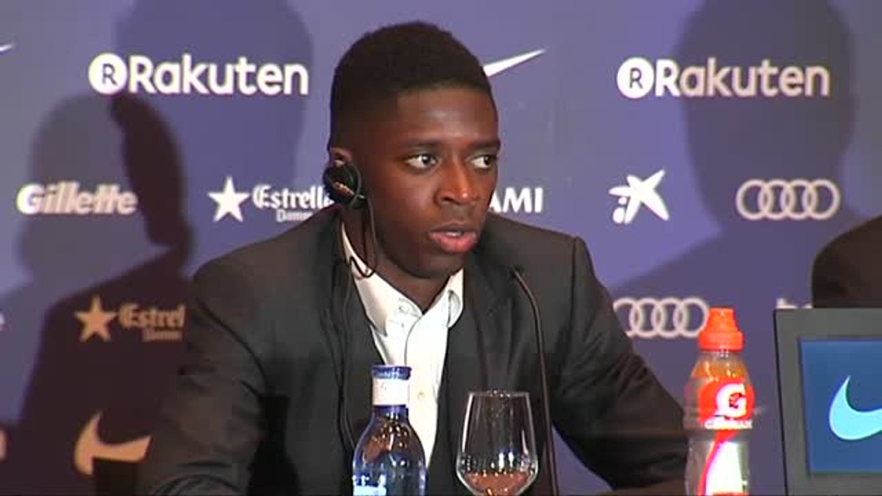 Dembélé: "Estoy feliz de jugar en el mejor equipo del mundo"