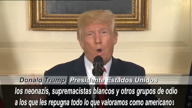 Trump condena los actos de violencia en Charlottsville