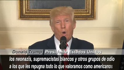 Trump condena los actos de violencia en Charlottsville