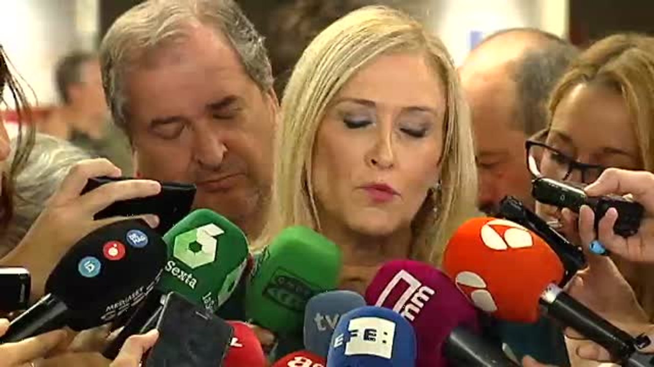 Cifuentes: "Es momento de que todos los demócratas nos manifestemos sin ningún tipo de ambigüedad"