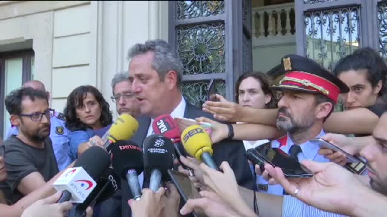 Declaraciones del consejero de Interior de Cataluña tras el atentado en La Rambla