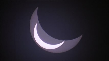 El impactante eclipse solar