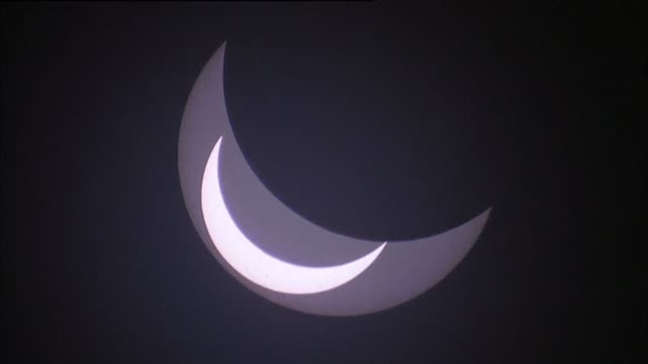 El impactante eclipse solar