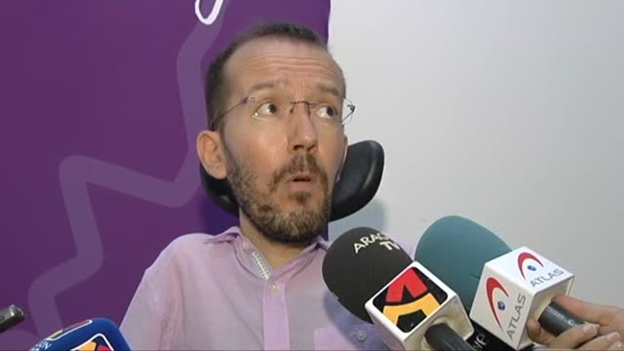 Pablo Echenique dejará su escaño en las Cortes de Aragón "en los próximos días"