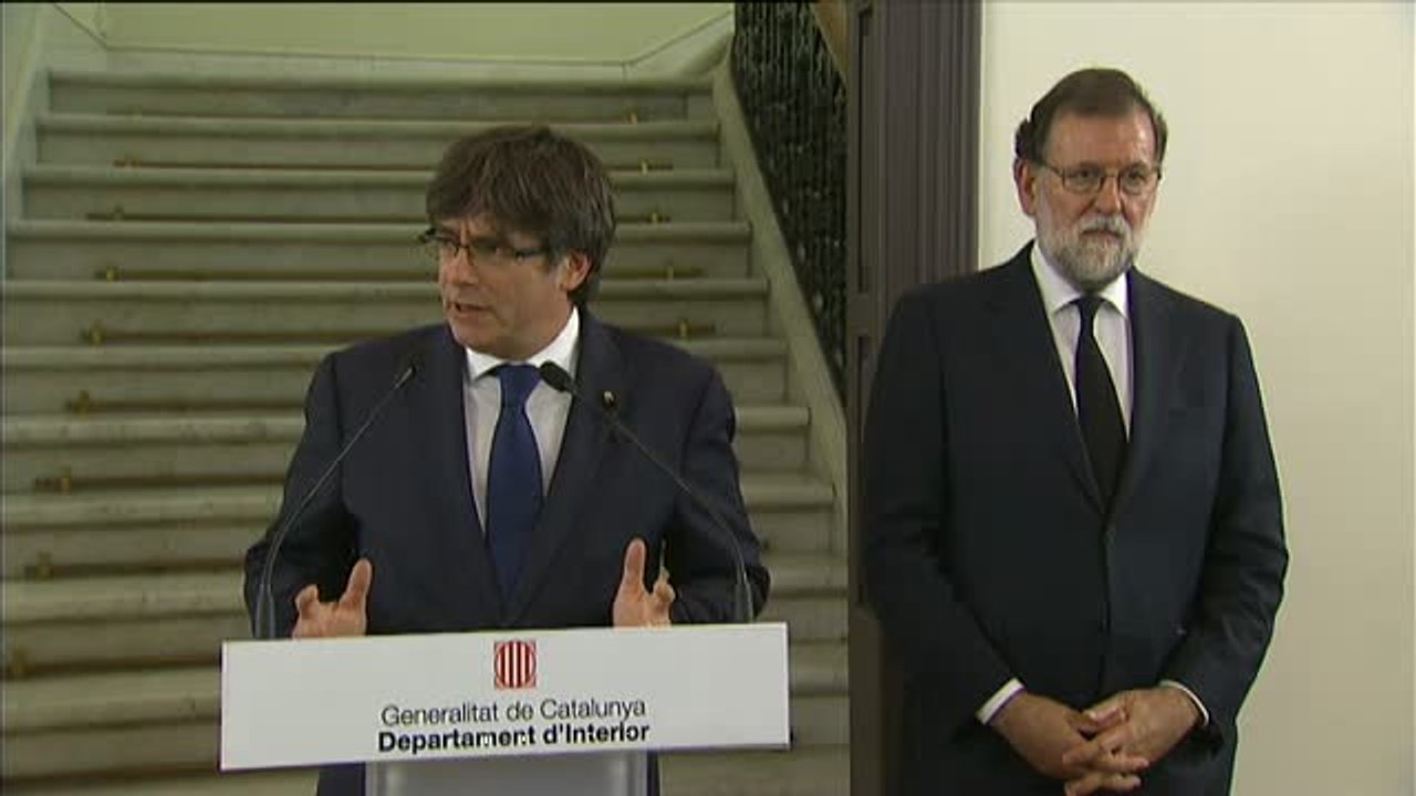 Puigdemont: "Estamos determinados a ganar la batalla del terrorismo"