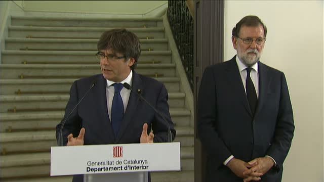 Puigdemont: Estamos determinados a ganar la batalla del terrorismo