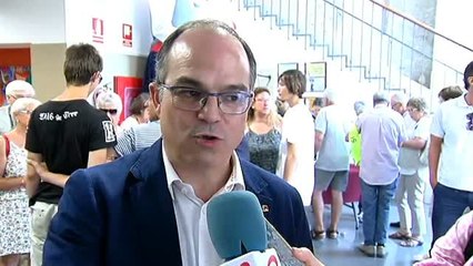 Turull: "No aceptaremos ninguna actuación de nadie que intimide o intente coaccionar a personas de Cataluña"