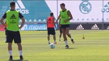 Último entrenamiento del Real Madrid antes de viajar a Skopie