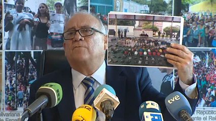 El embajador de Venezuela pide a España que condene el "terrorismo" de la oposición